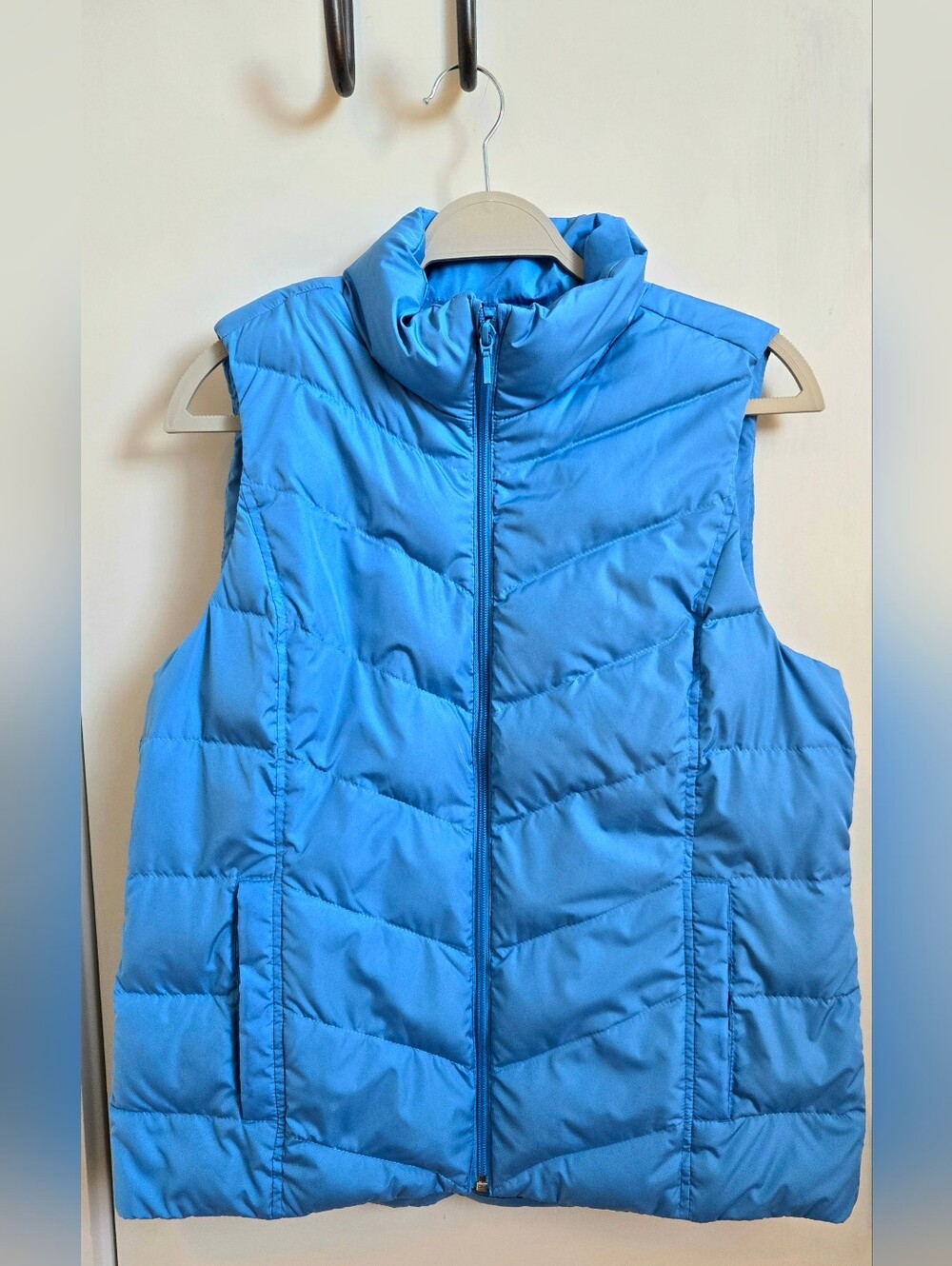 Lands' End Sky Blue Quilted Puffer Vest